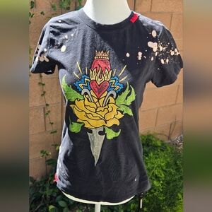 Rebel Spirit Black Tee